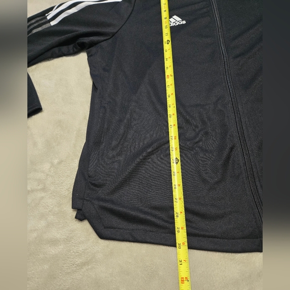 Adidas Aeroready Track Jacket Womens Size 3XL Full Zip Black With White Trefoil - Picture 8 of 11